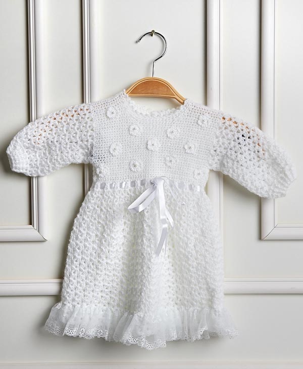 Vestido de infantil de croche