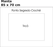 MANTA PARA BEBE EM TRICO E CROCHE EM PONTO SEGREDO2
