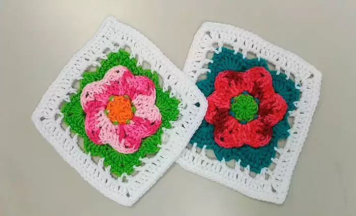 flores de crochê
