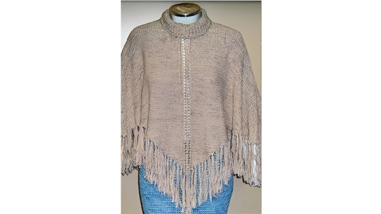 Receita Poncho de Tricô com a Linha Anne