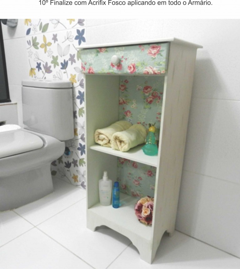 Armário Floral – Madeira em MDF