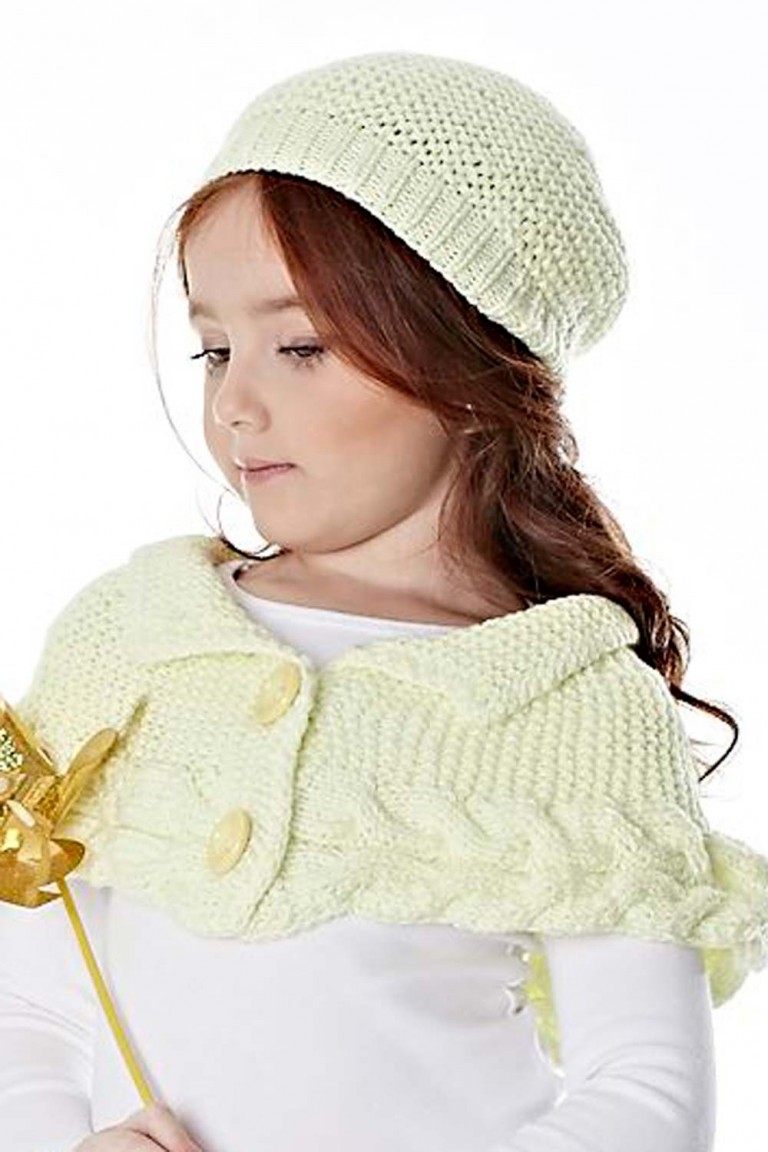 Boina e Mini Poncho – Fio Mais Bebê Soft