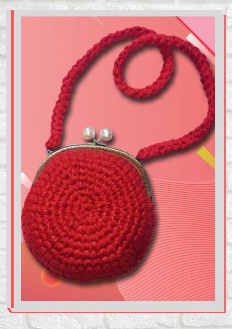 Receita Bolsa de Crochê com Tiras de Malha Premium