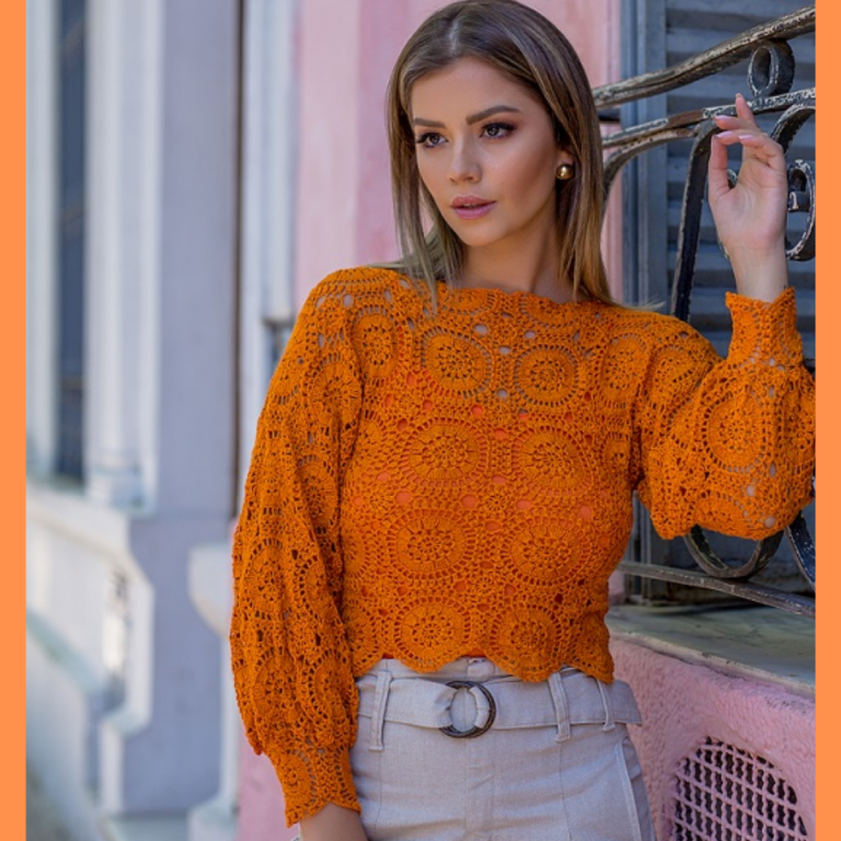Cropped Âmbar – Linha Queen
