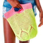 Bolsa de Crochê com Fio Neon Verão
