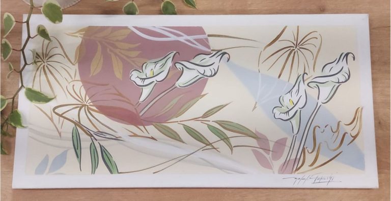 Pintura Orgânica na tela