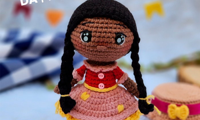 Moana Boneca de Crochê