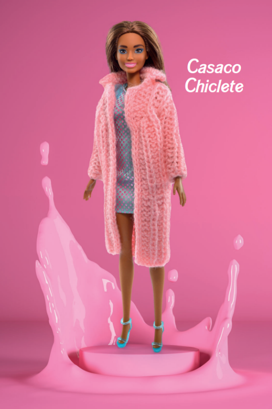 Receita Casaco Barbie de Tricô com o Fio Mais Bebê - Blog do Bazar