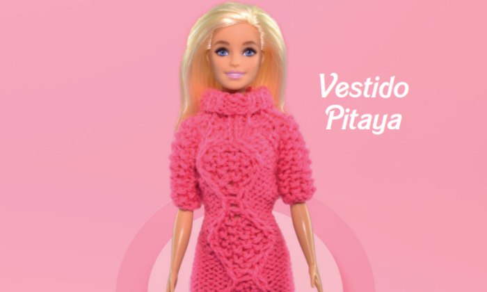 Receita Vestido Barbie de Tricô com o Fio Abecê - Blog do Bazar