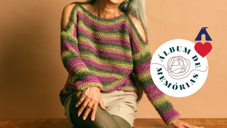 Receita Blusa Mesclada de Tricô com o Fio Serenata