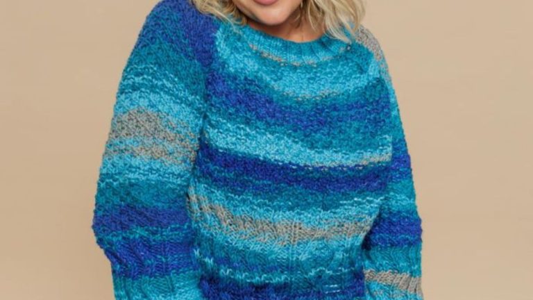 Receita Blusa Celeste de Tricô com o Fio Java