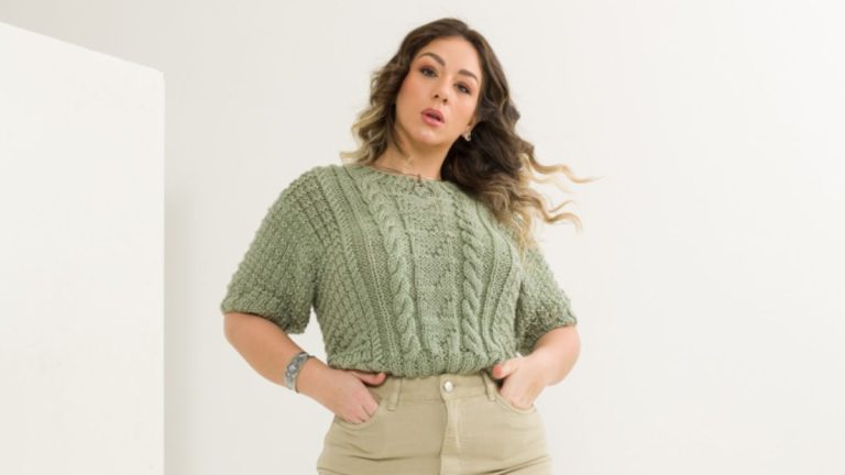 Receita Blusa Chá de Tricô com a Lã Seda