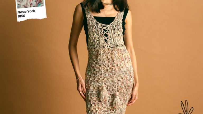 Receita Vestido de Crochê com o Fio Lua de Mel