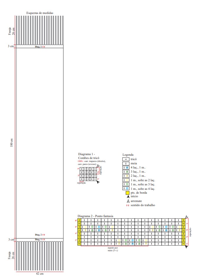 Grafico Cachecol Violino