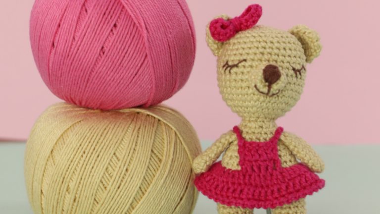 Receita Ursinha de Crochê com o Fio Amigurumi Slim