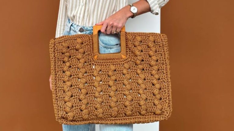 Receita Bolsa Estância de Crochê com o Fio Náutico Poly