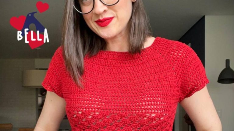 Receita Blusa Jolie Topdown de Crochê com a Linha Bella