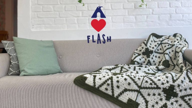 Receita Manta Cora de Crochê com o Fio Flash