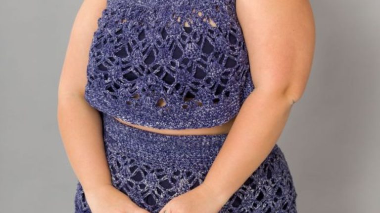 Receita Conjunto de Crochê com o Fio Jeans