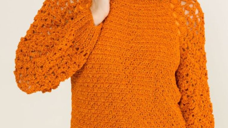 Receita Blusa Ferrugem de Crochê com a Linha Encanto Slim