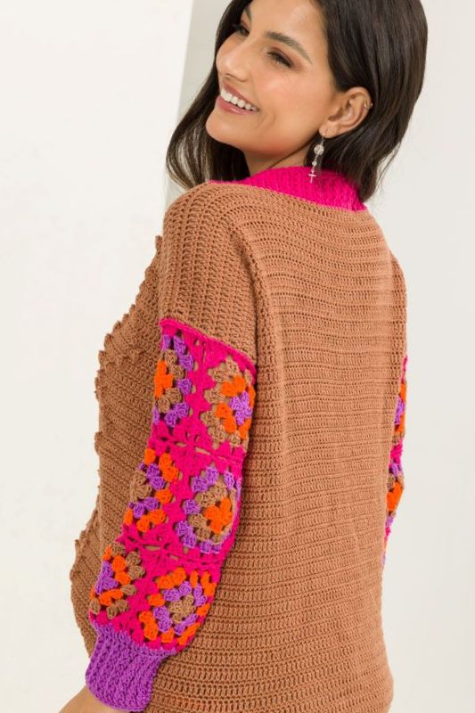 Blusa Aline de Crochê — vista completa