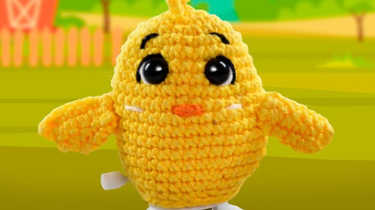 Receita Pintinho Jorge de Crochê com o Fio Amigurumi