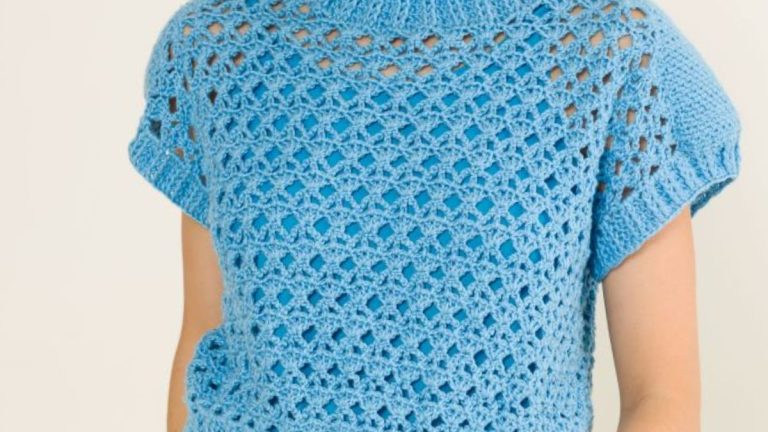 Receita Blusa Sara de Crochê com o Fio Happy