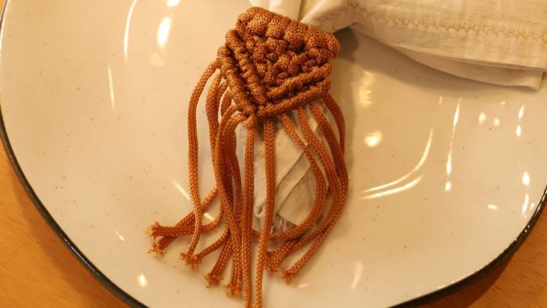 Receita Porta-Guardanapo Cobre com o Fio Náutico