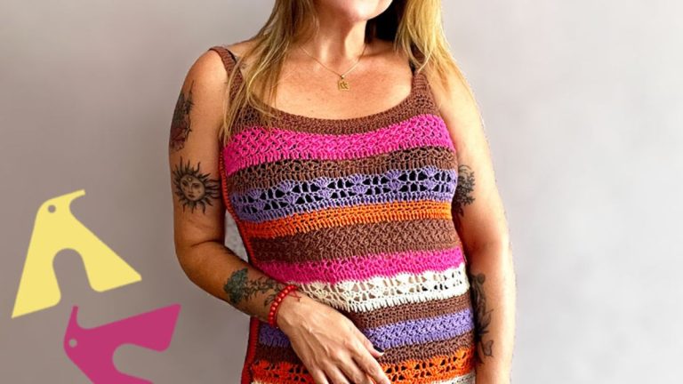 Receita Vestido Eunice de Crochê com a Linha Bella Fashion