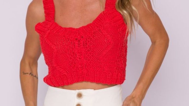 Receita Cropped Maça de Tricô com a Linha Duna