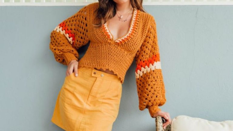 Receita Blusa de Crochê com o Barbante Barroco Maxcolor