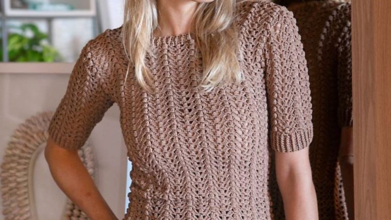 Receita Blusa Amêndoa de Crochê com a Linha Verano