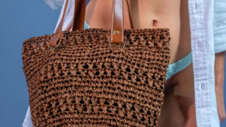 Receita Bolsa de Crochê com o Fio de Papel New Raffia