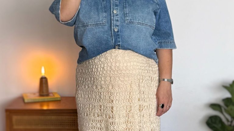 Receita Saia Flora de Croche com a Linha Bella Fashion