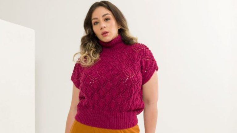 Receita Blusa Birlo de Tricô com a Lã Mollet
