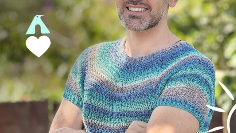 Receita Camiseta Horizonte de Crochê com o Fio Rio