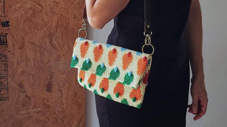 Receita Bolsa Caju de Crochê com a Linha Bella Arte