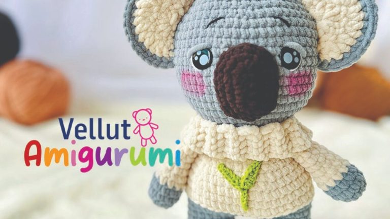 Receita Coala com o Fio Vellut Amigurumi