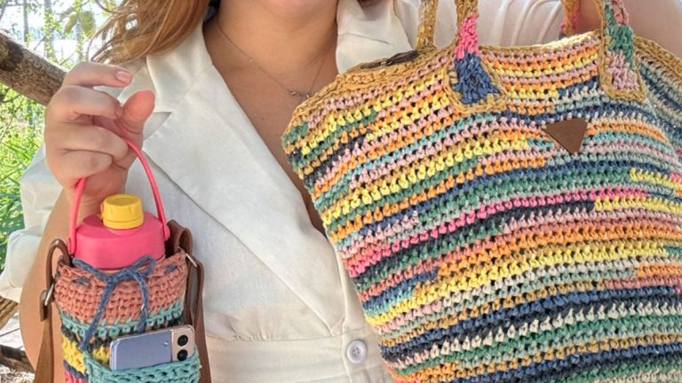 Receita Chapéu, Porta-Garrafa e Bolsa em Crochê com o Fio Cappio