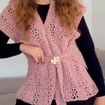 Receita Colete Quartzo de Crochê com o Fio Velvet
