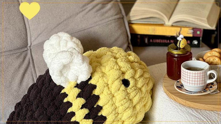 Abelha Giga Maxi Amigurumi com Fio Giga Pingouin – Receita