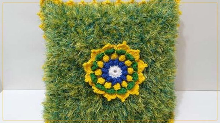 Almofada Brasil de Crochê – Receita