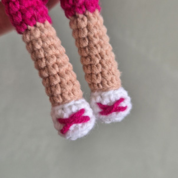 amigurumi fitness maromba acabamento tenis