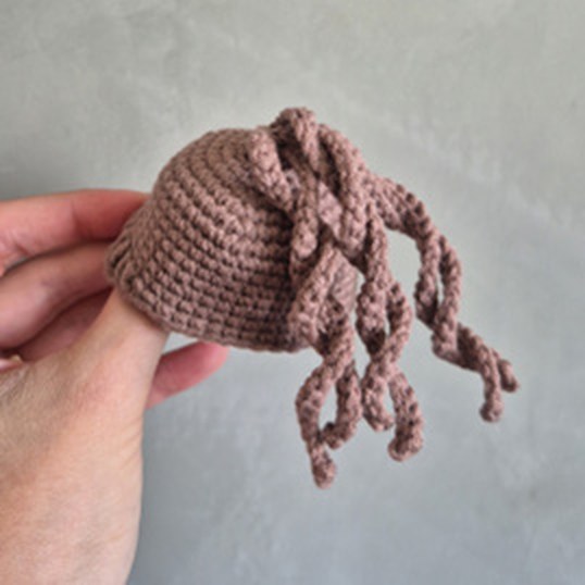 amigurumi fitness maromba cabelo tranças