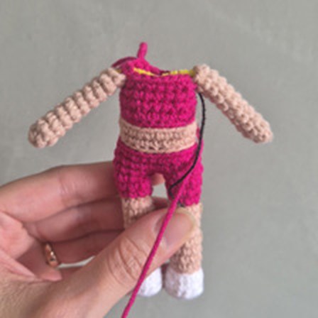 amigurumi fitness maromba corpo processo 1