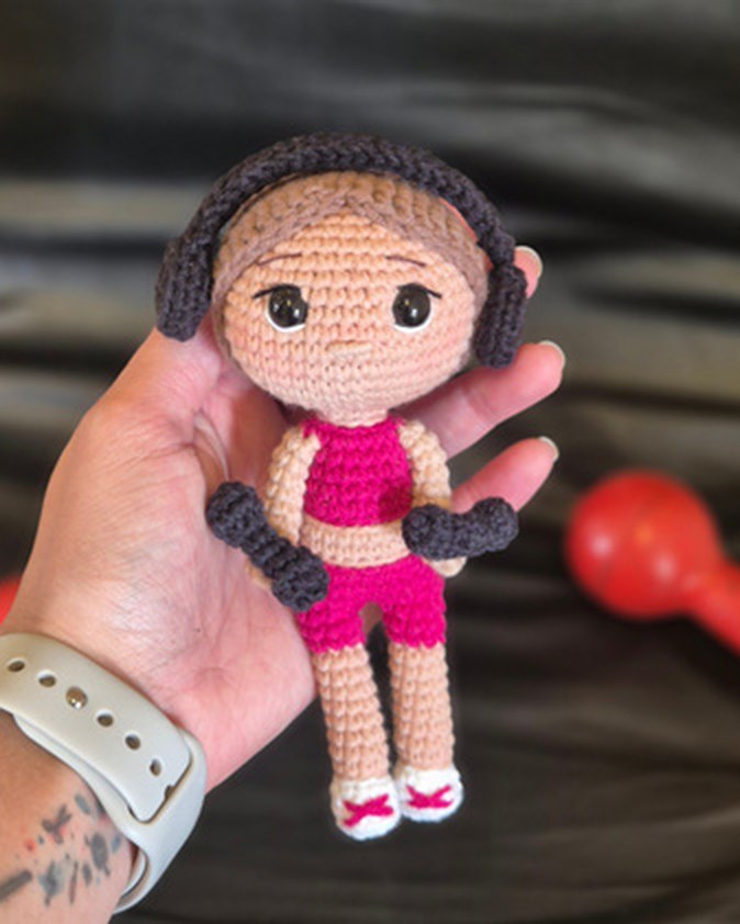 amigurumi fitness maromba finalizada 1