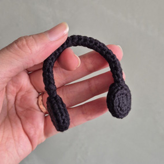 amigurumi fitness maromba fones montado