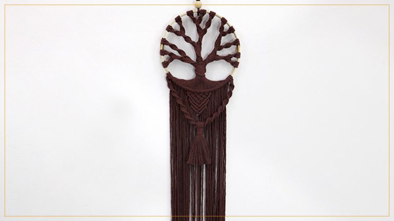 Bastidor Árvore da Vida de Macramê – Receita com Gráfico