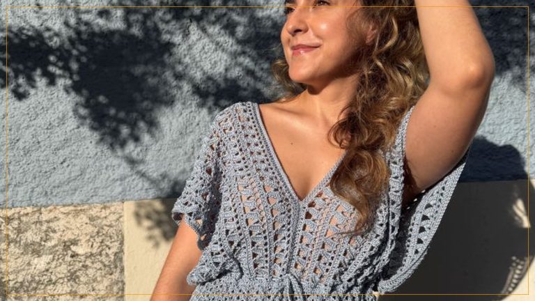 Blusa Concha de Crochê com Linha Queen Duplo – Receita com Gráfico