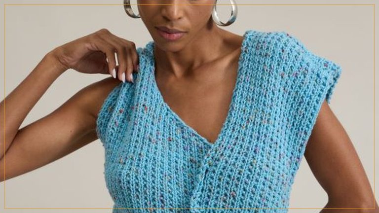 Blusa Twist de Tricô com Fio Confete – Receita com Gráfico